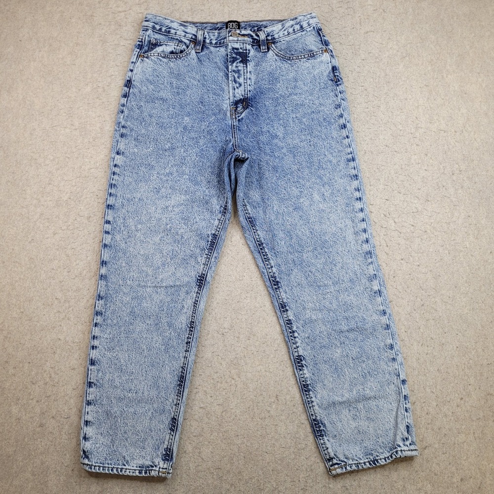 BDG Urban Outfitters Jeans Womens 31 Slim Straight Acid Wash Blue 31x27